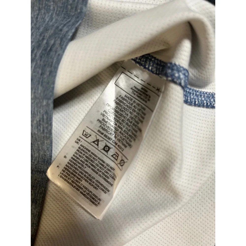 Adidas Aeroready Mens Training T-Shirt Heathered Blue Raglan Gym Top Size M